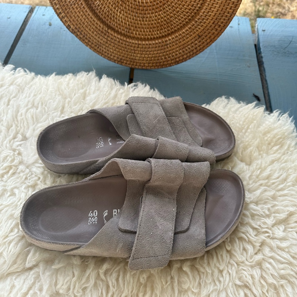 Birkenstock Gray Mules Comfortable Slip-On Clogs